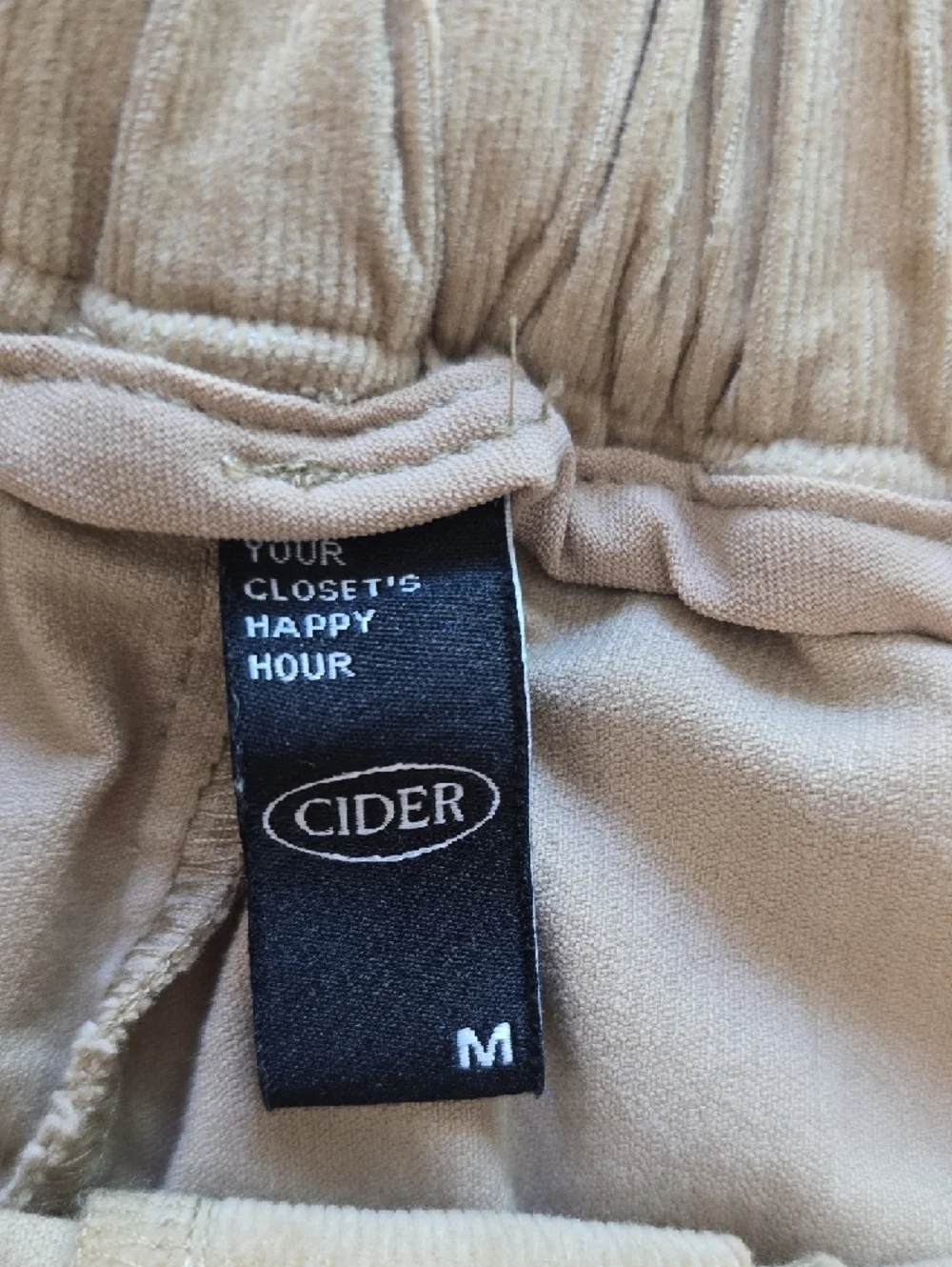 Cider "Uncontrollably In Love" Corduroy Pants Womens Medium (See Measurements) - Picture 3 of 15